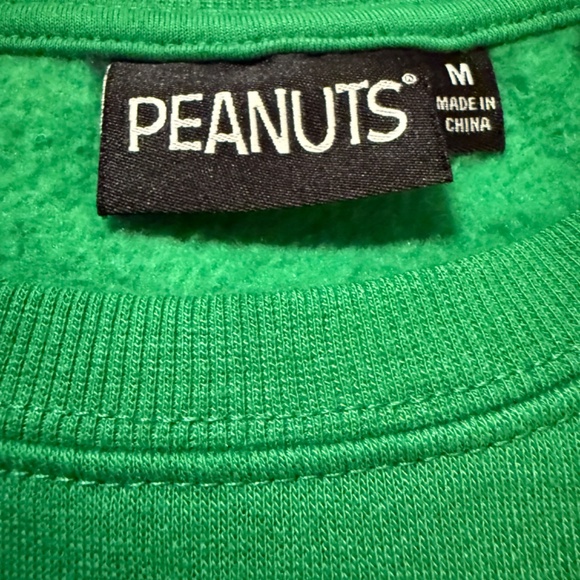 Peanuts Green Christmas Sweatshirt - Picture 4 of 5